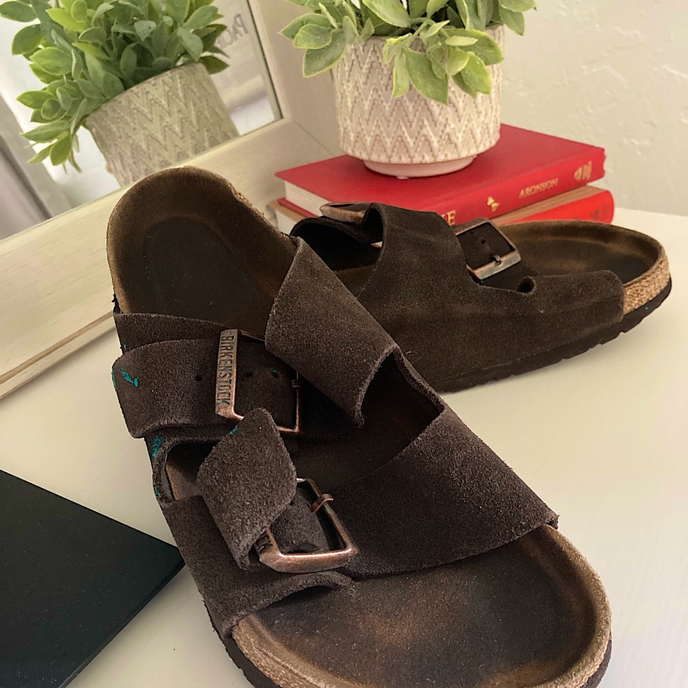 Dark brown Birkenstock sandals size 37 EU